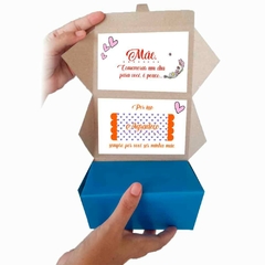 Caixa Carta Surpresa com Mensagem e Chocolates para o Dia das Mães M1 na internet