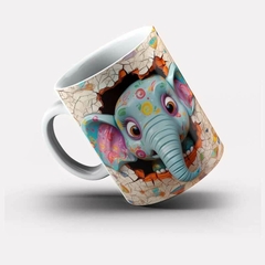 Caneca 3D Bubble Elefante - comprar online
