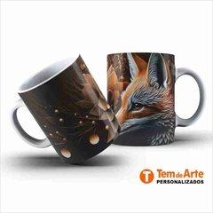 Caneca Animais Lobo 3D Estilizado - comprar online