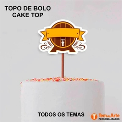 Topo de Bolo Personalizado Tema Nome e Cor - comprar online