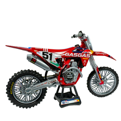 Moto a Escala GasGas MC450F - Modelo del Corredor Justin Barcia 1:12 de Colección - New Ray Toys en internet