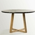 MESA COMEDOR BROOKLYN-1.2 MTS DIAM-NEGRO-MADERA