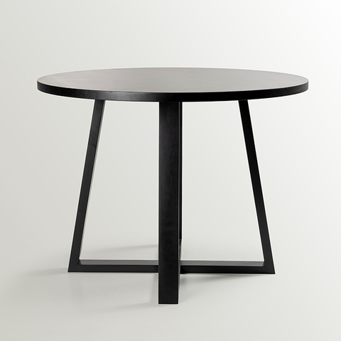 MESA COMEDOR MINI BROOKLYN - 1MT DIAM - NEGRO