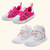 Kit 2 Pares De Tênis Infantil Menina Estiloso Gatinha Pink/Branco Gatatuya