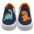 Tênis infantil calce fácil mz flex menino dinossauros marinho/laranja - comprar online
