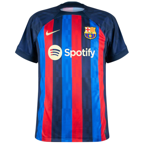 Barcelona Home 22 23 Men s Fan Shirt Blue and Green
