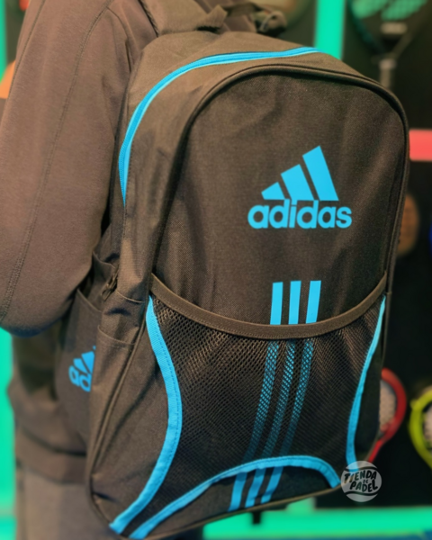 Mochila Adidas Club Negra/Azul - Tienda de Pádel