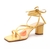 Sandália Schutz & Ginger Block Heel Lace Up Yellow na Revoluse