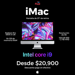 CPU Apple iMac de 27" 5k 2019