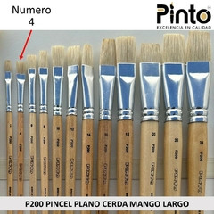 PINCEL PLANO CERDA MANGO LARGO P200 - comprar en línea