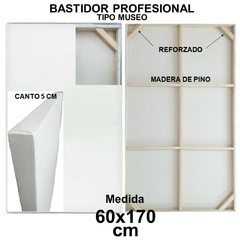 Imagen de BASTIDOR LIENZO PROFESIONAL TIPO MUSEO. SOBRE PEDIDO