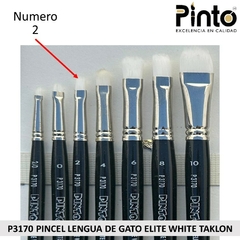 PINCEL LENGUA DE GATO ELITE WHITE TAKLON P3170 en internet