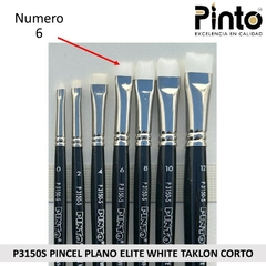 PINCEL PLANO ELITE WHITE TAKLON CORTO P3150S - Leenith Borges - Arte