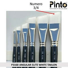 Imagen de PINCEL ANGULAR ELITE WHITE TAKLON P3160