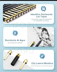 Estilografos Fineliner lettering Bosquejo 12 pzas - comprar en línea