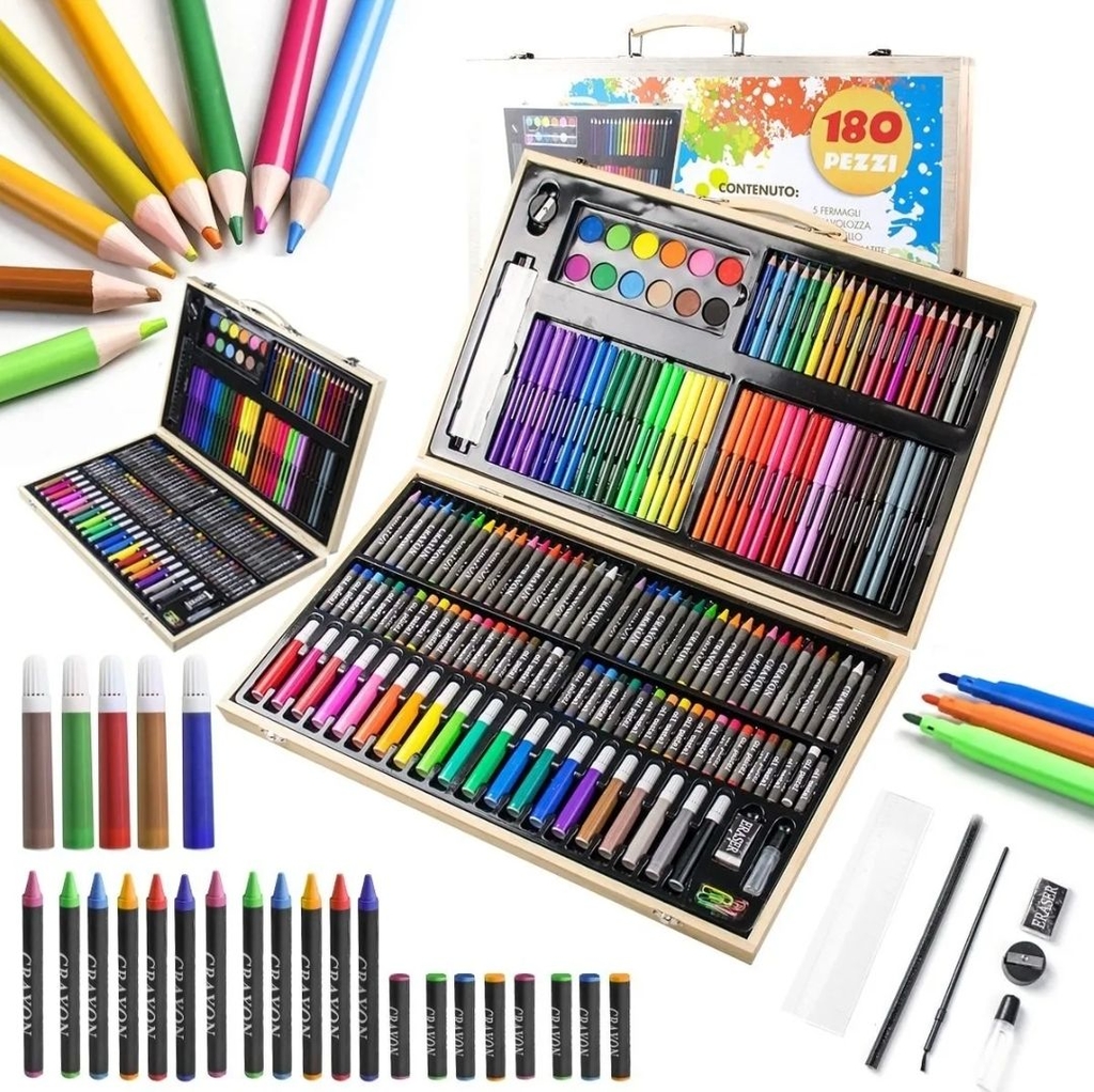 Colores, plumones y crayones