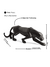 Escultura leopardo preto M (45 cm) - loja online