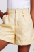 Shorts Jacquard Amarelo - comprar online