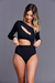 Body Decote Nicole Preto - comprar online