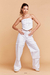 Corset Pants Branco Detalhe Preto - comprar online