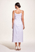 Slip Dress Acetinado Branco - LV Store