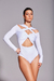 Body Eiffel Manga Longa Branco