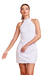 Vestido Frente Única Crepe Branco - loja online