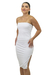 Vestido Basic Fenda Lateral Branco