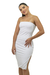 Vestido Basic Fenda Lateral Branco - comprar online