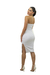 Vestido Basic Fenda Lateral Branco - loja online
