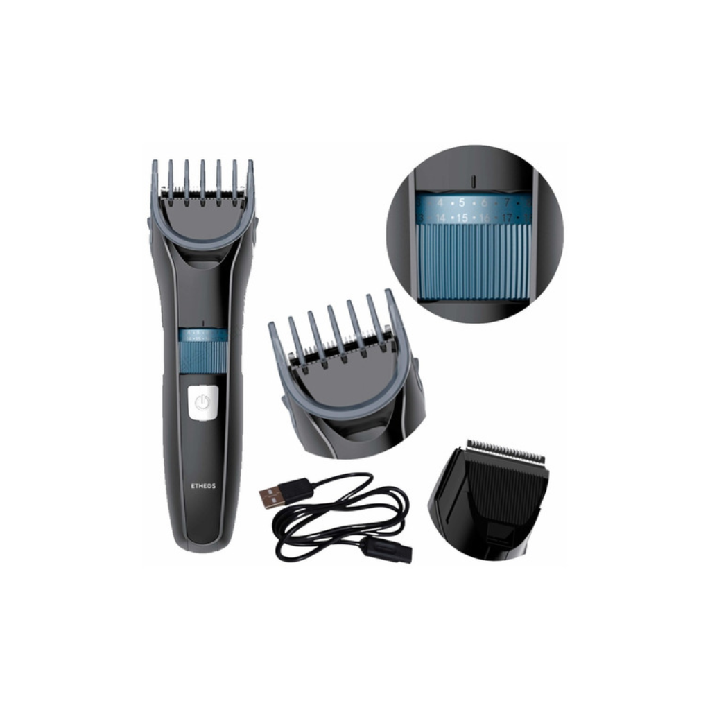 Maquina Cortadora De Barba Y Cabello Pelo Etheos Inal mbrica