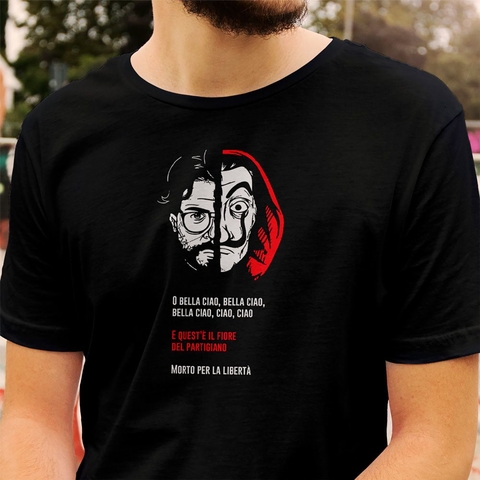 Camiseta bella ciao la casa de papel sale
