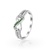 Always Green - Anel De Prata 925s Com Deslumbrantes Cristais De Swarovski