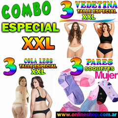 Combo Especial X X L * 3 Colaless + 3 Vedetina + 3 Pares de Soquetes - comprar online