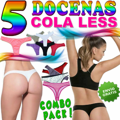 5 Docenas De Cola Less Talle Universal Lenceria Femenina