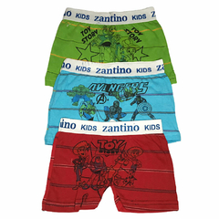 Pack de 12 Boxer Zantino para Niños + 12 Pares de Medias - tienda online