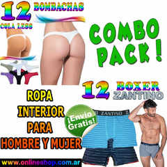 Combo de Ropa Interior para Hombre y Mujer