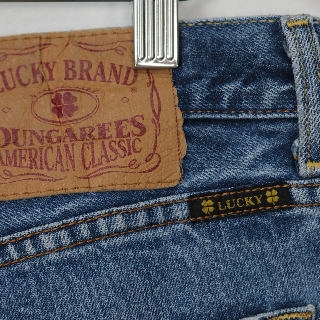 VTG 90s Men's Lucky Brand Dungarees Relaxed Fit Long Length Jeans