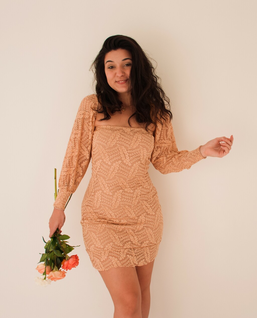 Vestido Tubinho de Renda Espa o MaluBStore
