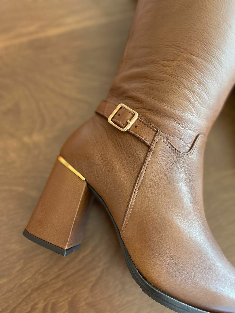 Bota cano longo com best sale elastico
