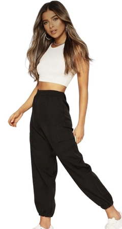 Jogger cargo dama bengalina elastizada