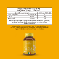 Cálcio com Vitamina D 120 Cápsulas 90g na internet