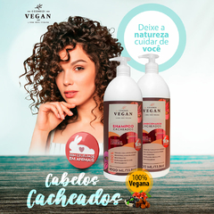Shampoo Cabelos Cacheados Vegano 100% Cosmezi Vegan 1L - comprar online
