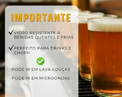 24 Copos Caldereta Vidro Grosso 350ML P/ Drinks Chopp Resistente - loja online