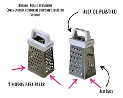 Kit 25 Mini Ralador Aço Inox Versátil P/ Pequenos Legumes