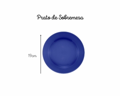 Aparelho de Jantar com 20 Pcs em Cerâmica/Porcelana Azul - Oxford - loja online