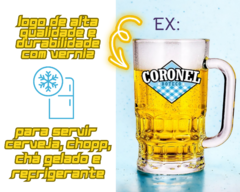 36 Caneca 360ml Personalizado Vidro Resistente Choperia Luxo - Oro Comércio