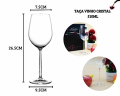 Jogo 6 Taças Cristal Vinto Tinto Drinks 510ml Transparente na internet