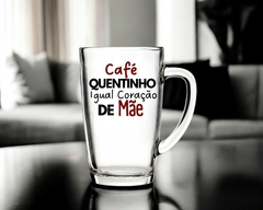 1 Caneca 300ml Dia Das Mães Vidro Personalizada na internet