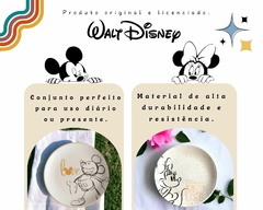 Kit 2 Pratos Mickey Minnie Sobremesa Cerâmica na internet